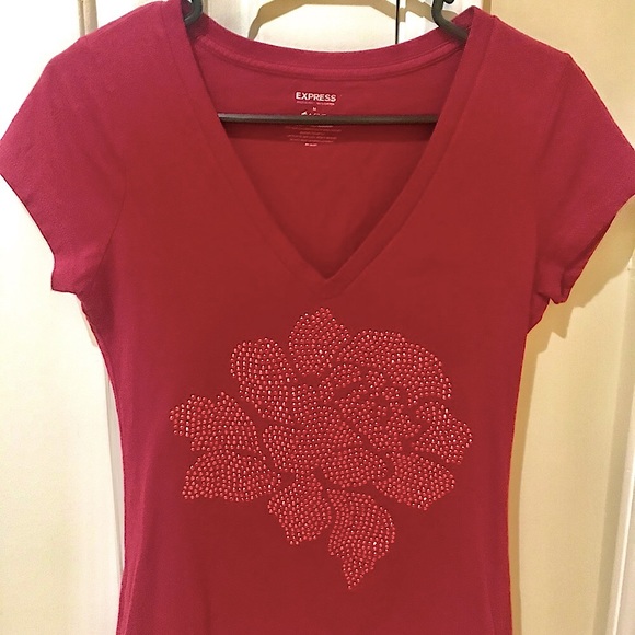 🆕🔥EXPRESS VERY STYLISH AND COMFY/MARRON IN COLOR&REALLY PRETTY DETAILING NWOT - Picture 3 of 4